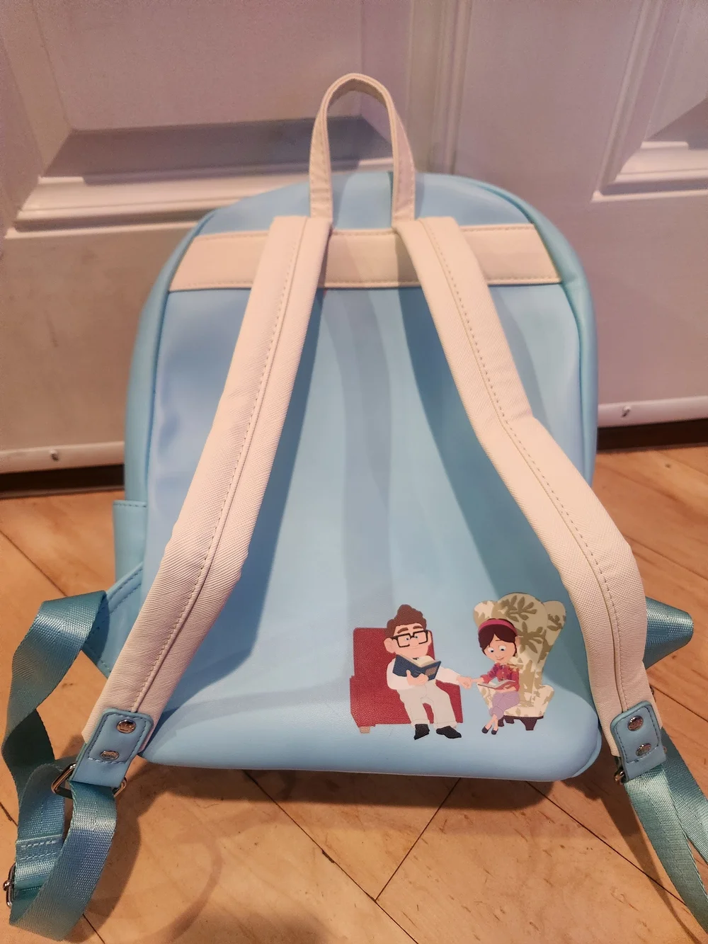 Loungefly Light Blue Pixar Balloon Up Backpack